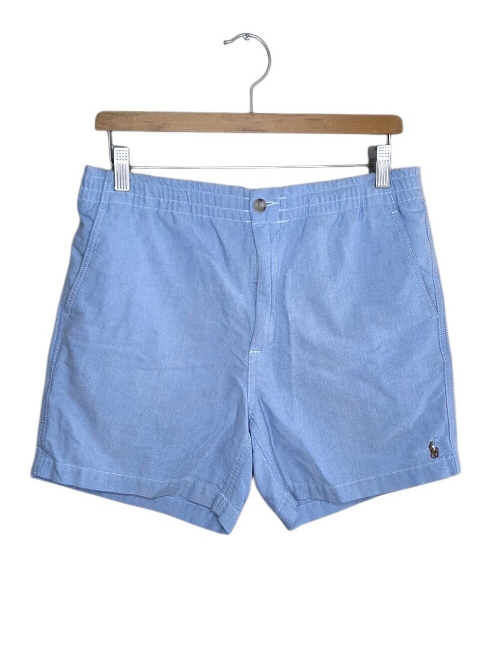 Polo Ralph Lauren Chambray Blue Classic Fit Shorts Size Medium